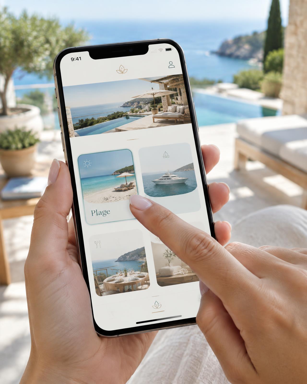 Le parcours de demande de service dans l'application Bremakeys